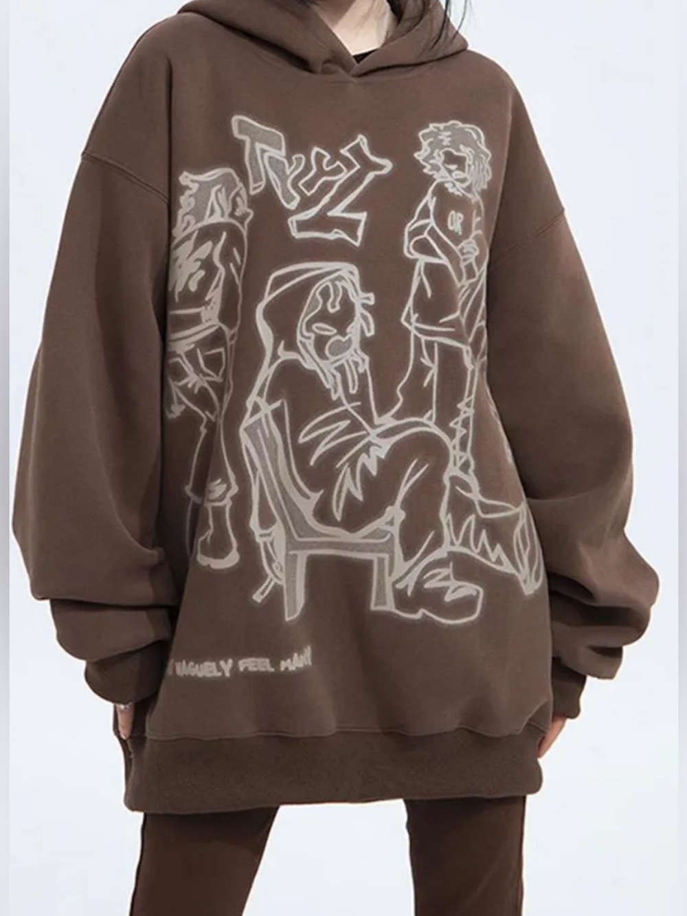 Aelfric Eden Y2k Oversized Graphic Streetwear Hoodie Women’s Size Medium